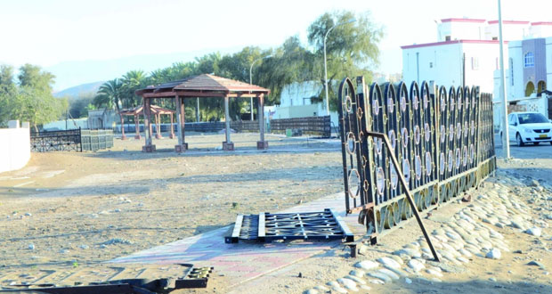 منتزة الخوبار بولاية قريات يتحول الى (أطلال)