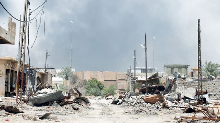 معارك مع تقدم القوات العراقية بأحياء شمال الفلوجة