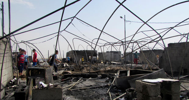 العراق يخمد حرائق فـي 4 آبار نفطية بعد استعادتها من &laquo;داعش&raquo;