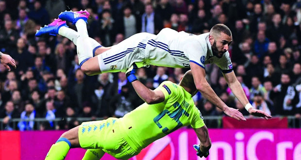 ريال مدريد يكسب نابولي بثلاثية وبايرن ميونيخ يتفوق على أرسنال بخماسية