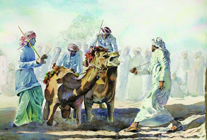  جمعية الفنون التشكيلية تقيم معرض "حكاية لون وماء" لفهد المعمري