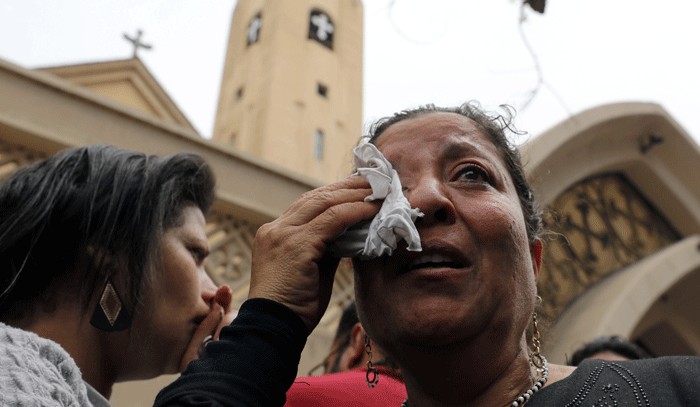 مصر: عشرات الضحايا بإنفجار استهدف الكنيسة المرقسية بالاسكندرية 