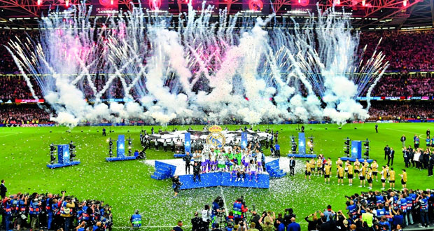 في نهائى مثير لدوري أبطال اوروبا.. ريال مدريد يفك شفرة يوفنتوس الدفاعية برباعية مثيرة ويتوج باللقب الـ12