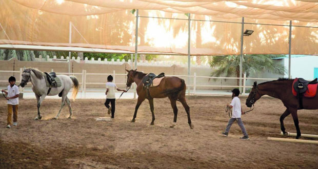 مدرسة الإبداع للفروسية تنظم دورة في مهارات الفروسية والسباحة والرماية" لطلبة المدارس