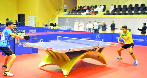 منافسات قوية في فئة الأشبال لبطولة كأس العرب لكرة الطاولة في اليوم الأول 
