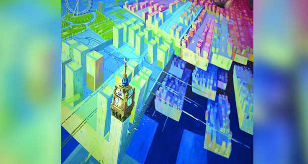 سالم السلامي يجمع أعماله الفنية ضمن معرض تشكيلي بالرستاق