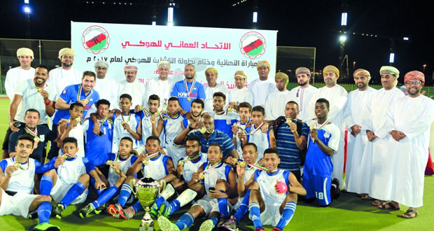 تتويج النصر بلقب البطولة والسلام وصيفا وصحار ثالثا في ختام دوري ناشئي الهوكي
