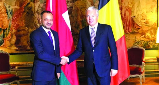 بدر بن حمد يلتقي نائب رئيس الوزراء وزير خارجية مملكة بلجيكا فـي بروكسل