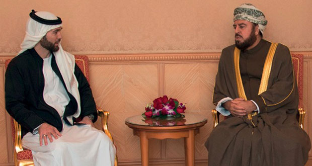 أسعد بن طارق يستقبل الأمير هاشم ابن الحسين