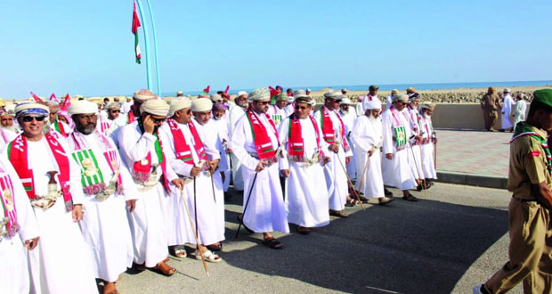 تواصل الإحتفالات بالعيد الوطني السابع والأربعين المجيد بعدد من ولايات السلطنة