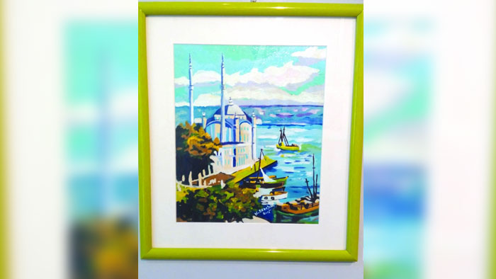 الزهور بطلة لوحات الجزائرية نبيلة برجان