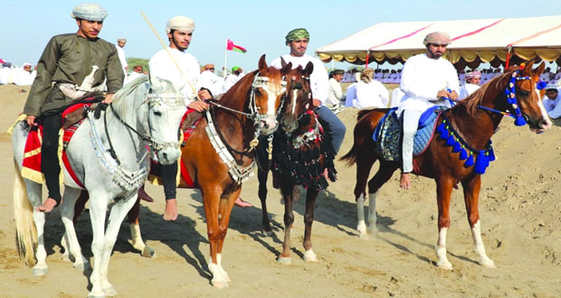 عروض مبهرة في عرضة سباق الخيل والجمال بالملدة بولاية المصنعة