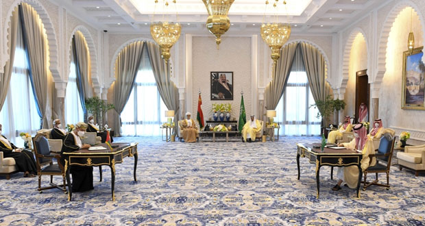 توقيع مذكرة تفاهم لإنشاء مجلس تنسيق عُماني سعودي مشترك بحضور جلالة السلطان وخادم الحرمين