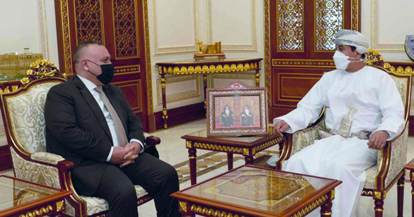 وزير المكتب السلطاني يستقبل سفير العراق وسفيرة مملكة نيذرلاند