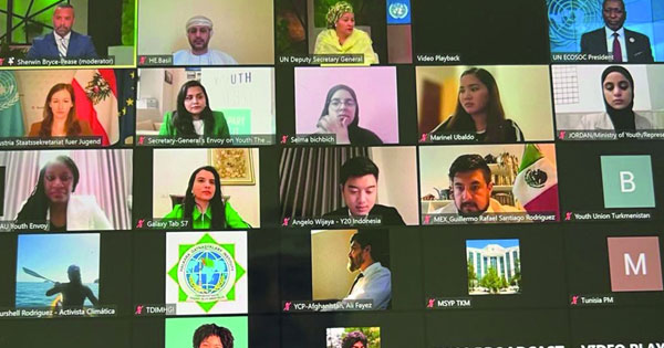 وزارة الثقافة والرياضة والشباب تشارك في منتدى الشباب التابع للمجلس الاقتصادي والاجتماعي