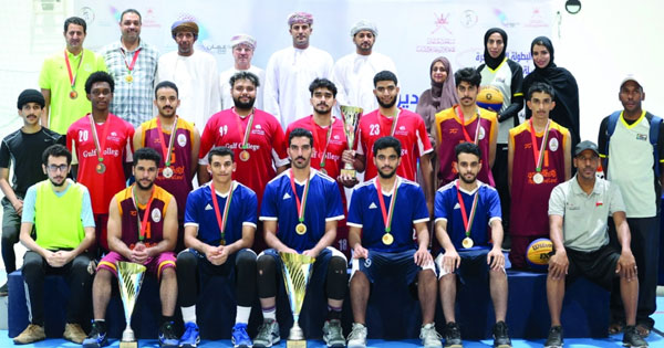 فريق جامعة السلطان قابوس يتوج ببطولة مؤسسات التعليم العالي الأولى لكرة السلة