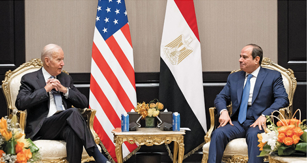 بايدن يعلن تقديم 500 مليون دولار لتمويل تحول مصر إلى الطاقة النظيفة والسيسي يؤكد على عمق الشراكة الاستراتيجية مع الولايات المتحدة