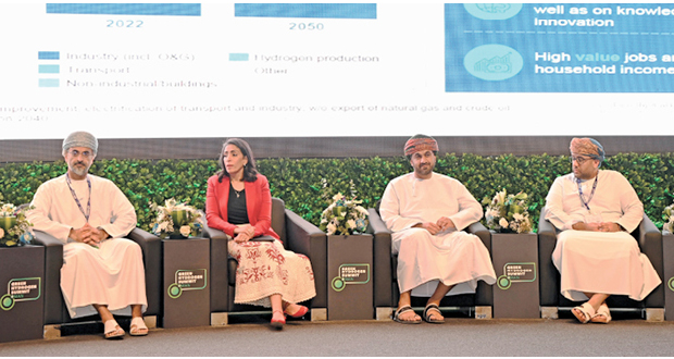 مؤتمر قمة الهيدروجين الأخضر يستعرض استراتيجية اقتصاد الطاقة المتجددة فـي سلطنة عُمان
