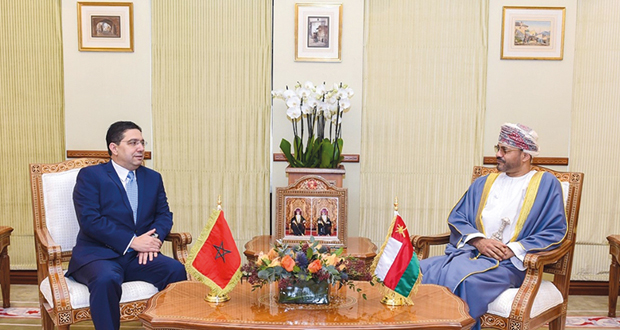 سلطنة عمان والمغرب تبحثان تعزيز فرص الشراكة الاقتصادية والتبادل التجاري