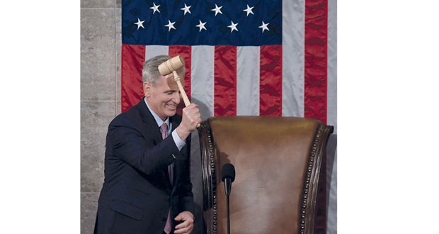 انتخاب كيفن مكارثي رئيسا لمجلس النواب الأميركي