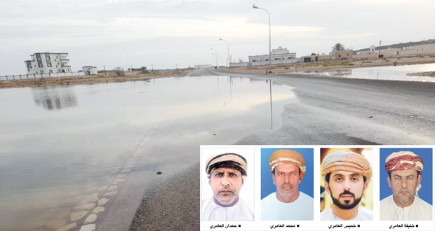 أهالي شياع بصور يطالبون بحل مشكلة قطع مياه البحر للشارع الرئيسي