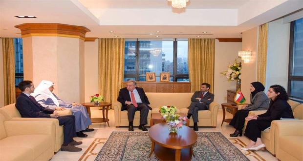 الأمين العام للأمم المتحدة والبرلمان العربي يثمّنان جهود سلطنة عُمان في تسوية وحل الخلافات
