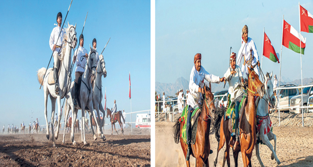 «عرضة الخيل» موروث أصيل وتقاليد خالدة فـي سلطنة عمان