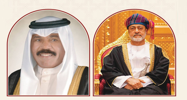 جلالة السلطان يهنئ  أمير الكويت