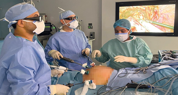 نجاح أول عملية استئصال لسرطان البروستاتا بالمنظار الجراحي ثلاثي الأبعاد