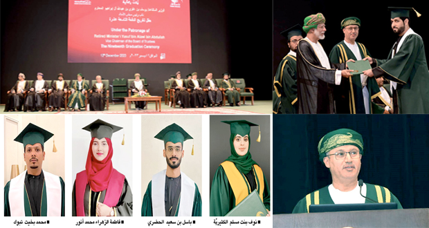 جامعة ظفار تحتفل بتخريج &laquo;647&raquo; من الفوج الثاني للدفعة التاسعة عشرة للعام 2022 الأكاديمي /&rlm;2023